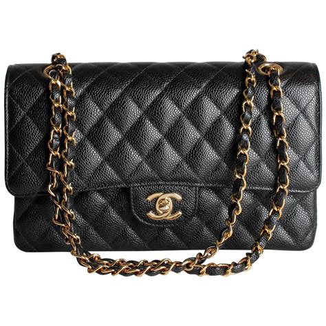 black chanel caviar bag with gold chain|Classic 11.12 handbag, Lambskin & gold.